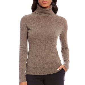 2/$10 Alex Marie Brown Cashmere Turtleneck Sweater